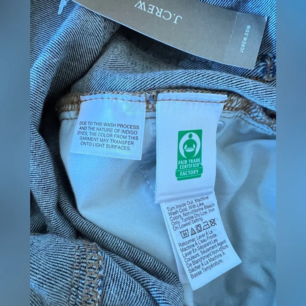 J.Crew '03 Kick Out Jeans kicky raw hem in Dark indigo Wash Size 28 New with tag - Picture 9 of 14